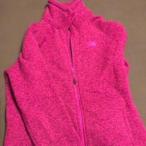 Size Large Pink North Face Full Zipper Jacket
